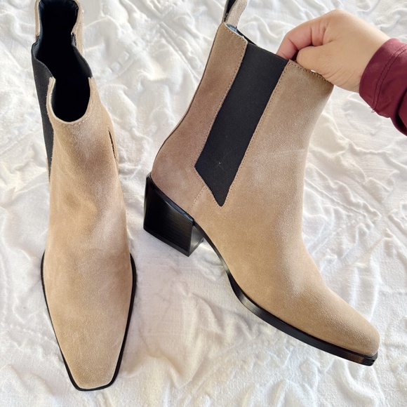 RAG & BONE Joni 50MM Suede Chelsea Boots Size 8.5 New - Picture 5 of 9